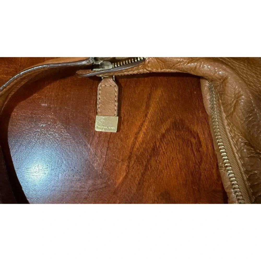Michael Michael Kors Brown Leather Large Shoulder Hobo‎ purse Handbag